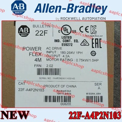 22F-A4P2N103 New NEW PLC PowerFlex 4M 0.75 kW (1 HP) AC Drive Free Ship US