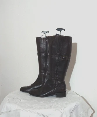 Damen-Stiefel Gr. 39, NIC DEAN made in Italy, braun, gebraucht - Bild 1 von 4