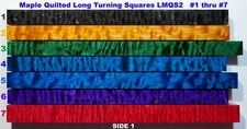 Outstanding Stabilized Maple Blister Quilted Turning Squares LMQS2   #1 thru #7