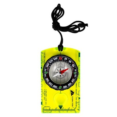 Orienteering Compass W/ Ruler Lightweight And Reliable Green