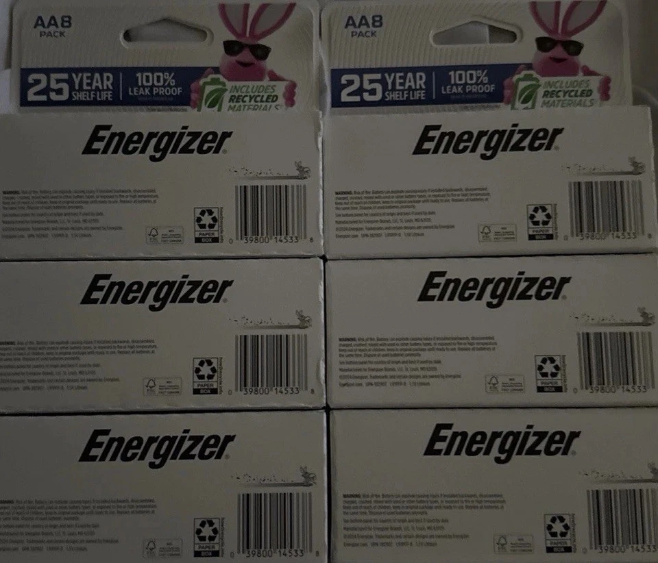 Lot of 48 AA Energizer Ultimate Lithium  6 ct. 8 Pcs — 48 total..NEW PACKAGE!!!  - Image 2 of 2
