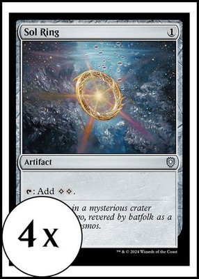 MTG - 4 x Sol Ring - Bloomburrow Commander - Playset 4x x4