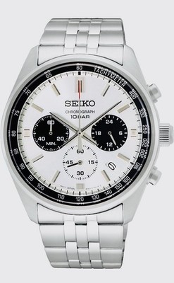 【Authentic from Japan】 Seiko SSB425 Quartz Watch Silver 41.5mm New