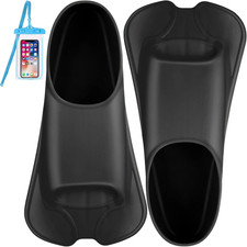 Swim Fins, Swim Training Fins Short Fins Silicone Swim Flippers Swimming Fins w