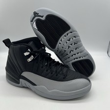 Nike Air Jordan 12 Retro Baron Black Gray Basketball Men's 9 CT8013-010 B Grade