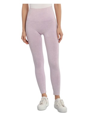 BAGATELLE Womens Purple Elastic Waistband Active Wear High Waist Leggings S