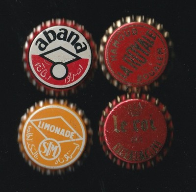 4 AFRICAN CORK big size soda bottle caps kronkorken crown capsules chapas tappi
