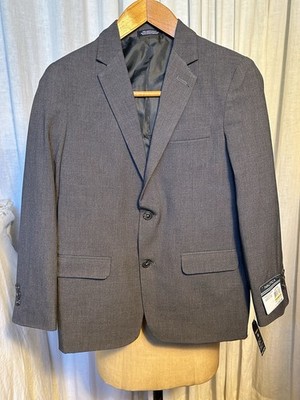 Nautica Youth Boys Grey Tailored Jacket Sz 14 Y NWT