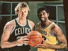 Larry Bird , Magic Johnson Autographed Signed 8x10 photo “Celtics/Laker”HOF, COA