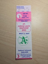 1975 American League Championship Series Ticket Stub Baseball Oakland A's