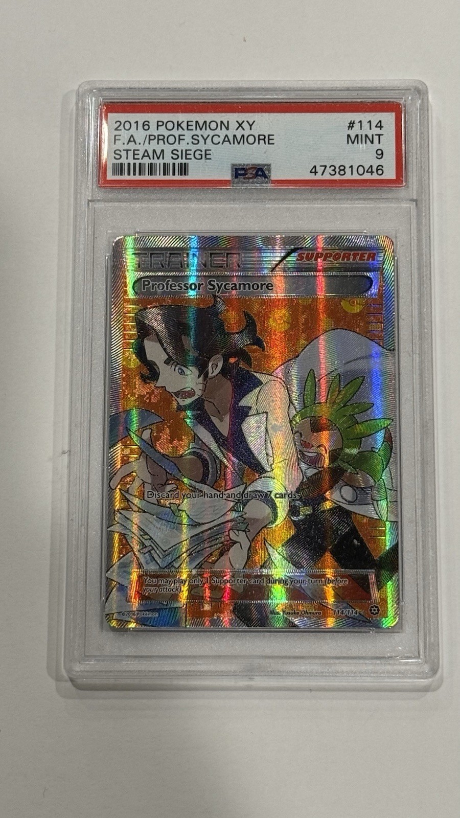 Professor Sycamore 2016 XY: Steam Siege #114/114 Holo (Full Art) Price  Guide - Sports Card Investor