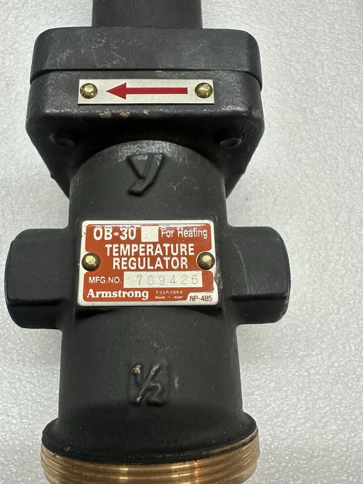 Regulador de temperatura Armstrong OB‐30 1/2" – Bronze, 150 PSI, aquecimento – Novo fabricante de equipamento original - Imagem 2 de 4