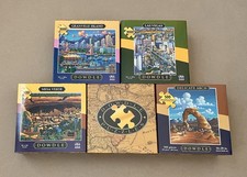 5 LOT Dowdle 500-1,000 Piece Jigsaw Puzzles Vegas, Mesa Verde, Granville, Arches
