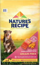 Nature's Recipe Grain-Free Salmon, Sweet Potato  Pumpkin Dry Dog Food, 24-lb