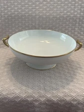 Haviland & Co Limoges France White With Gold Trim Serving Dish