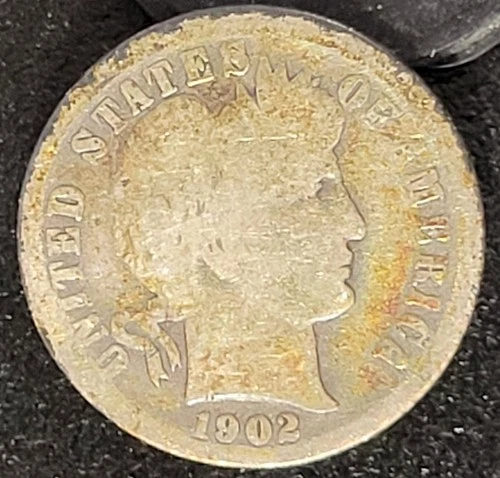 1902 S San Francisco Mint Barber Dime