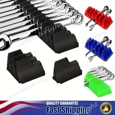 Magnetic Wrench Holder 40-Slot Hex Toolbox Organizer Rack - Spanners & Tools