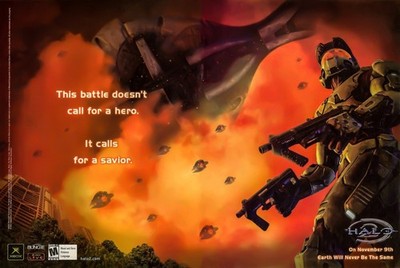 Halo 2 PC Xbox 2004 Promo Ad Art Print Poster - Glossy 13'' X 19''