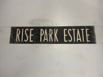 RISE PARK ESTATE - East Midlands Loughborough Sep2 1960s Bus Blind 33'' Gift