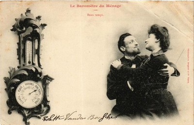 CPA Le Barometre du Ménage. beau temps. A. BERGERET (674696)