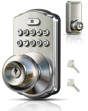 Keyless Entry Digital Door Lock with Handle, Smart Keypad Knob, Easy Install, Au