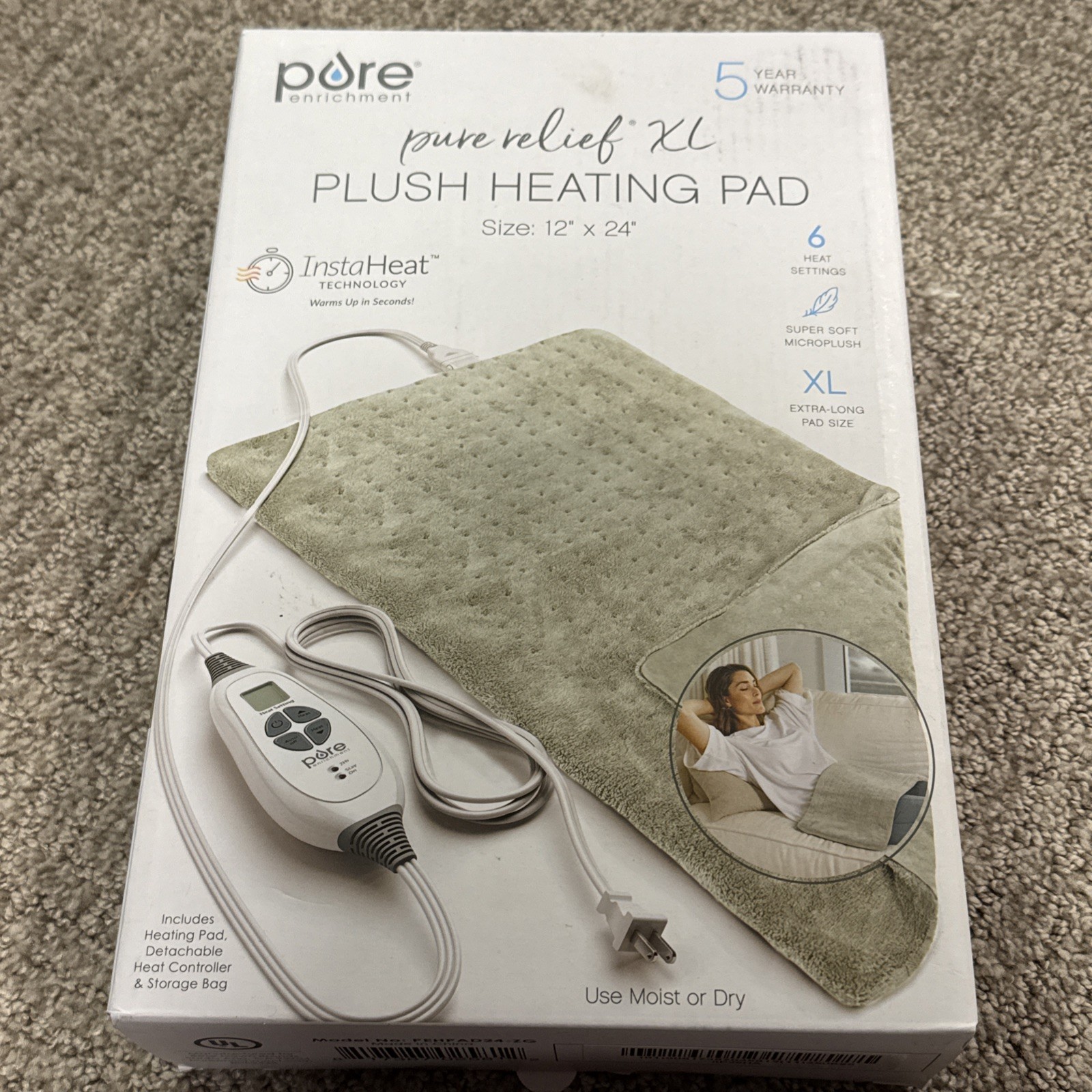 - 12 X 24 Electric Heating Pad For