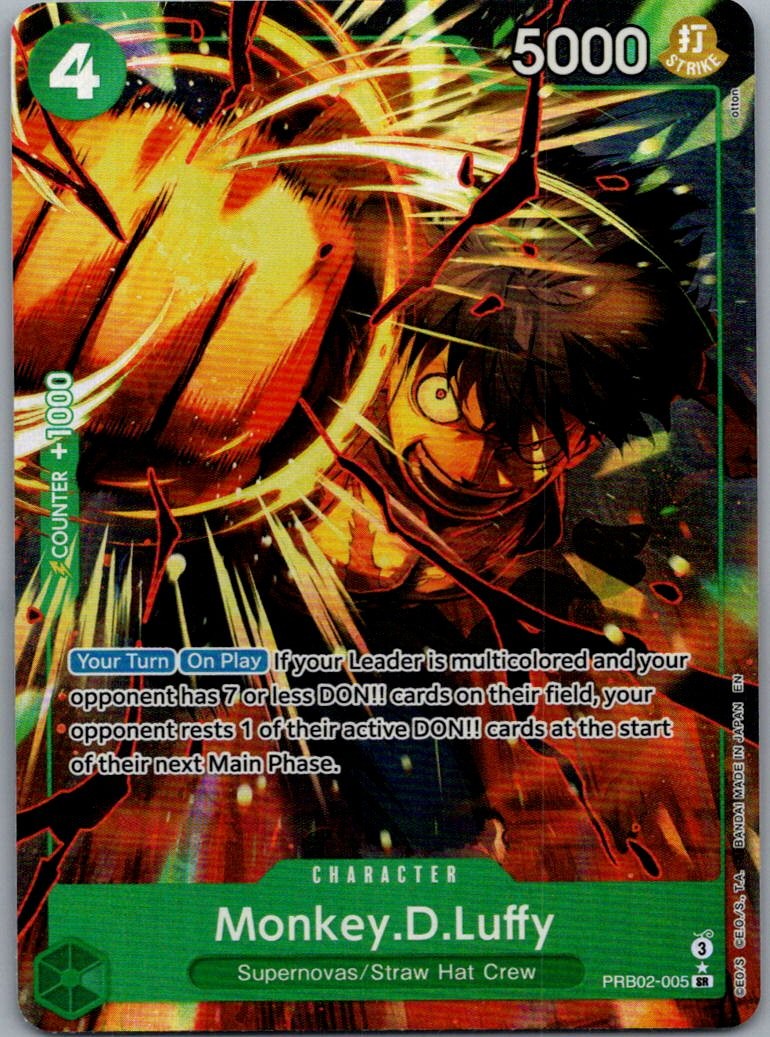 Monkey.D.Luffy (Alt Art) PRB02-005 Premium Booster -The Best- Vol. 2 One Piece