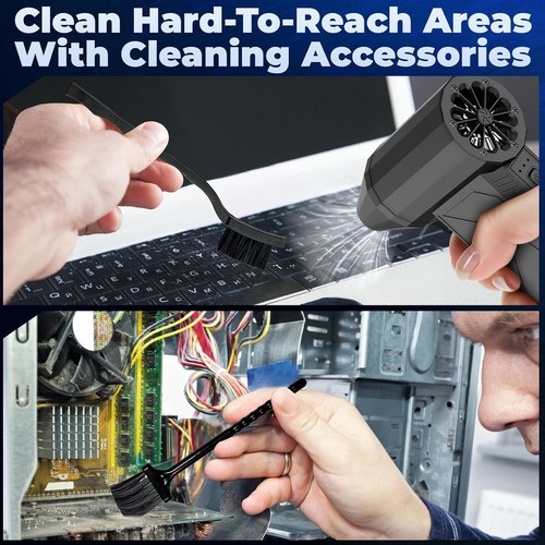 Versatile Cordless Air Duster - 3 Speed Blower for Laptops, Keyboards & More - Photo 9/9