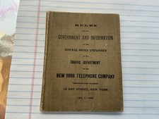 Rules For The Government And Information  New York Telephone Company, Jan. 1902