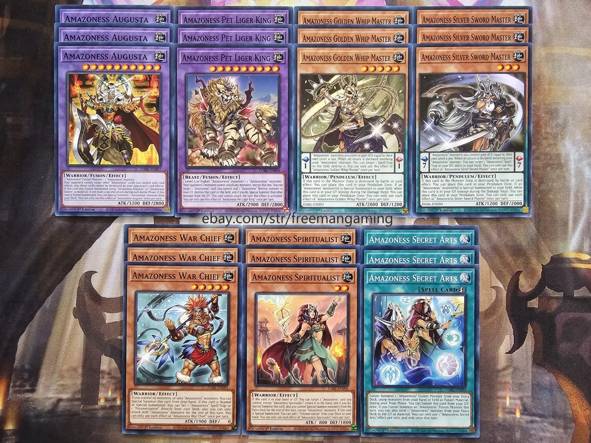 Yugioh Amazoness Deck Core Set 21 card DABL Augusta Pet Liger King