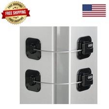 Portable Combination Refrigerator Lock Set - Long-Lasting Security 2-Piece Pack