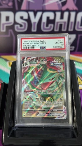 Rayquaza VMAX 102/159 Crown Zenith Holo PSA 10 GEM MINT