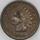 1884-P Indian Cent Over 100 years old As Shown [SN02]