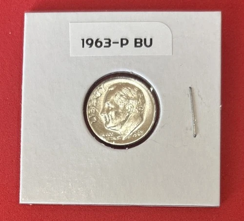 1963-P BU Roosevelt 90% Silver Dime