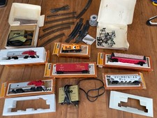 Tyco Assorted Train Car Locomotive and Track Lot UNTESTED