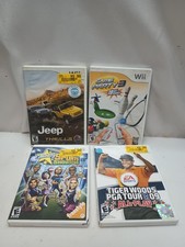 Lot of 4 Wii Game Cases Only No Discs 4 w/ Manuals