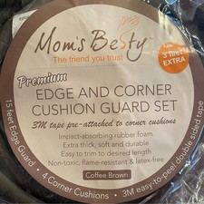 Mom  s Besty Edge  Corner Cushion Guard Set Coffee Brown Premium 15 feet sealed