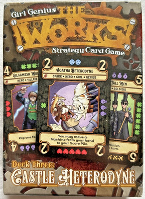 Girl Genius: THE WORKS Strategy Card Game - DECK 3 Castle Heterodyne NEW Pack