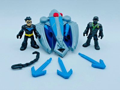 Imaginext DC Super Friends NINJA NIGHTWING and GLIDER Playset
