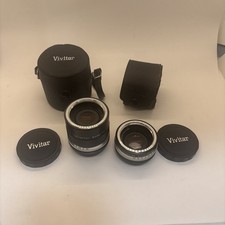 Vintage Vivitar M42 2x-1 3x-1 Automatic Tele Converter Lens Caps  Case, Japan