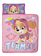 Team Skye Toddler Nap-Mat Set - Includes Pillow and Plush Blanket Great for Gi