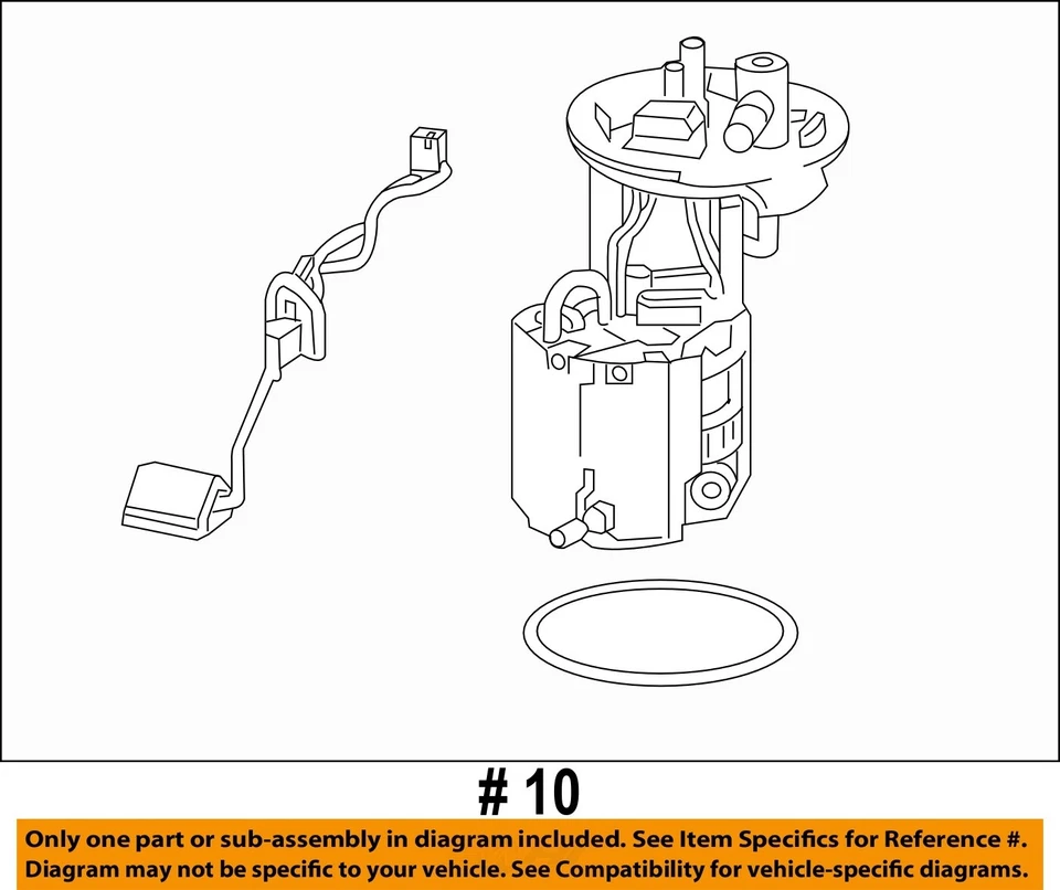 Used Fuel Pump fits: 2018 Chevrolet Camaro Pump Assembly 3.6 Grade A - Image 4 of 4