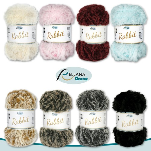 AllenChic misto lana effetto pelliccia con paillettes gomitolo 100g