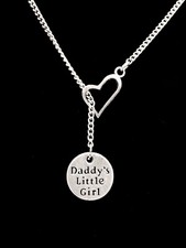 Daddy's Little Girl Necklace Heart Daughter Mother's Day Gift Lariat Jewelry
