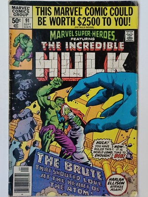Marvel Super-Heroes #91 - Incredible Hulk #140 Reprint - Jarella Appearance!