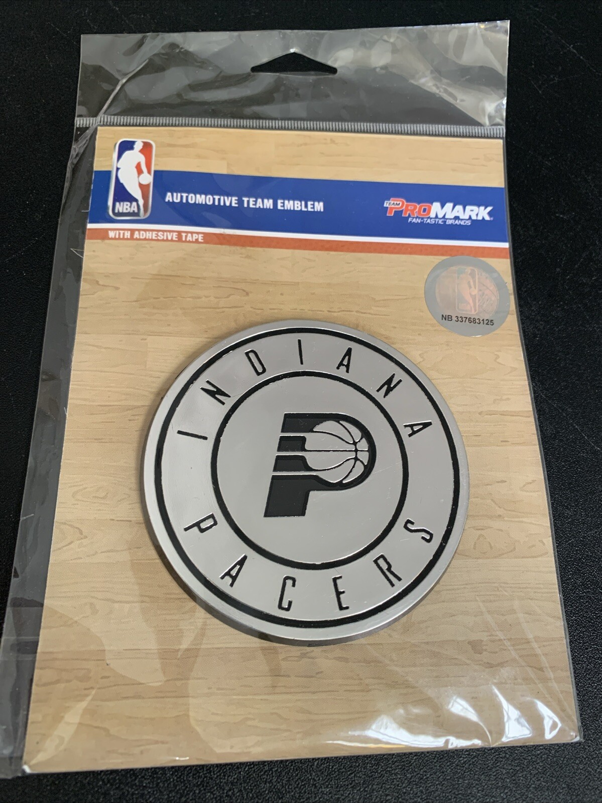 Indiana Pacers Auto Emblem Silver Chrome - Special Order