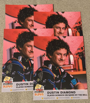 Dustin Diamond 2021 Saved By The King NASCAR Postcard Hero Card Josh Bilicki
