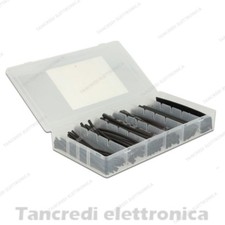KIT 100x GUAINA TERMORESTRINGENTE TERMORETRATTILE HEAT SHRINK TUBE GUAINE CAVI