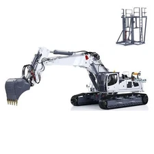 1/14 LESU LR960 RC Metal Hydraulic Excavator Machinery Digger Lights 13CH Valve