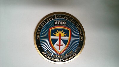 CHALLENGE COIN OLDER ARMY TEST AND EVALUATION COMMAND ALEXANDRIA ...